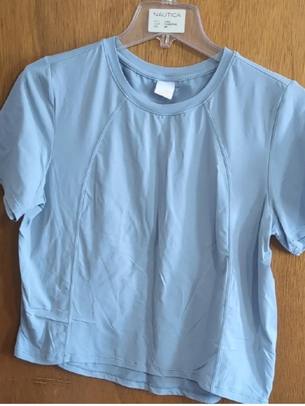 Lole Baby Blue Boxy Relaxed Short Sleeve Tee M